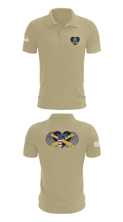 Freedom BTRY, 1-320th FAR 56639766 Short Sleeve Performance Polo - 87
