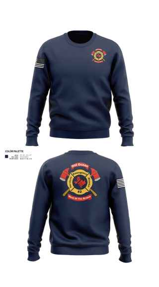 Crew Neck Sweatshirt, Old Ocean Fire Department, Fire Department, Teamtime, Team time, sublimation, custom sports apparel, team uniforms, spirit wear, spiritwear, sports uniforms, custom shirts, team store, custom team store, fundraiser sports, apparel fundraiser