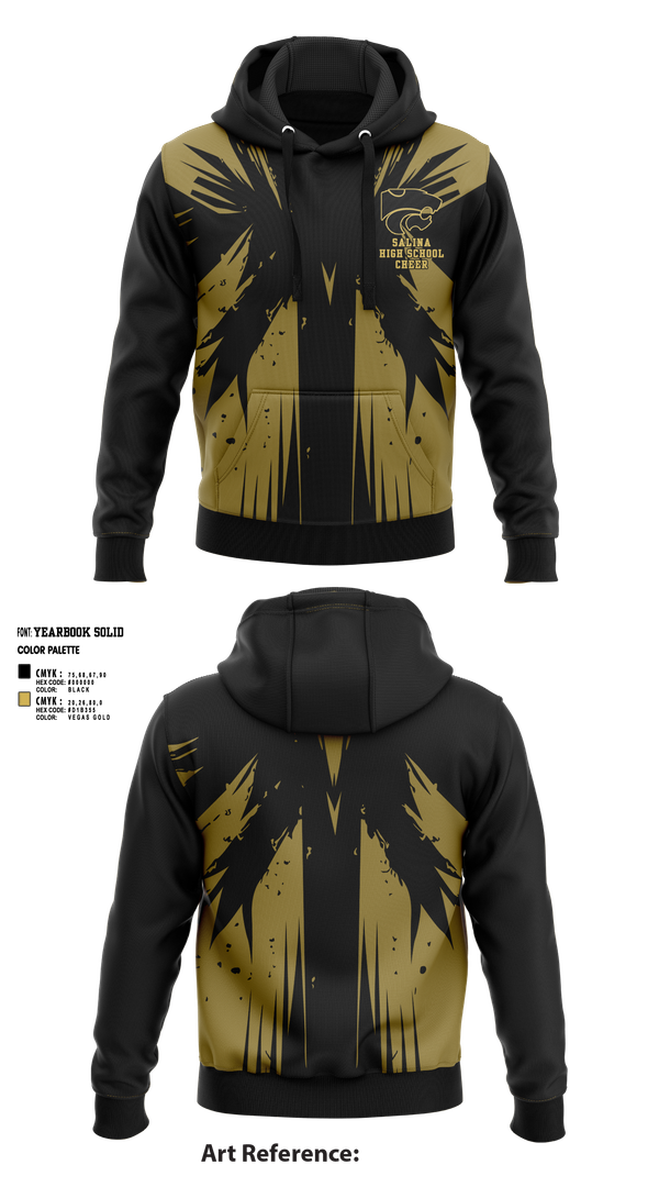 Hoodie, Salina High School Cheer, Cheer, Teamtime, Team time, sublimation, custom sports apparel, team uniforms, spirit wear, spiritwear, sports uniforms, custom shirts, team store, custom team store, fundraiser sports, apparel fundraiser