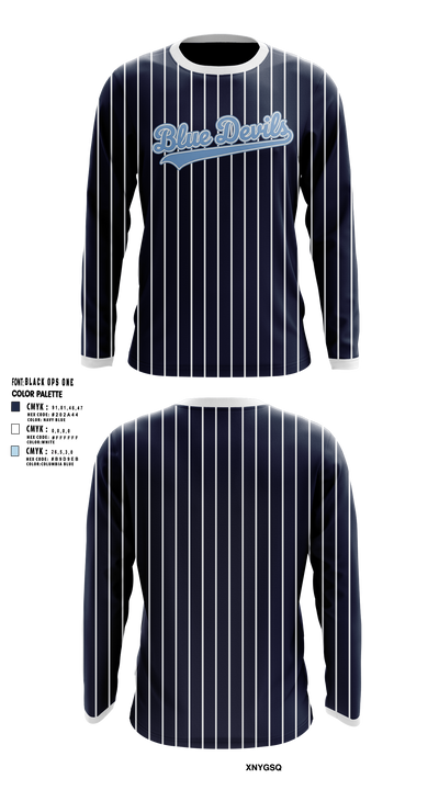 Blue Devils Long Sleeve Performance Shirt - 5