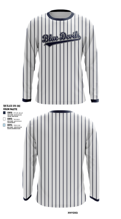 Blue Devils Long Sleeve Performance Shirt - 7