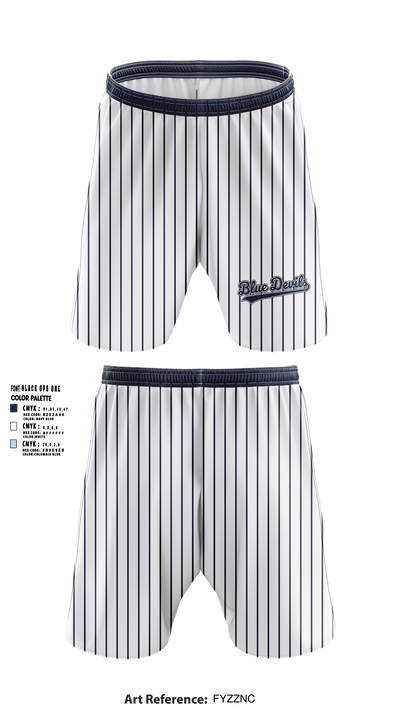 Blue Devils Athletic Shorts With Pockets - 7