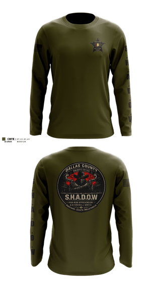 Long Sleeve Performance Shirt, SHADOW, Police, Teamtime, Team time, sublimation, custom sports apparel, team uniforms, spirit wear, spiritwear, sports uniforms, custom shirts, team store, custom team store, fundraiser sports, apparel fundraiser