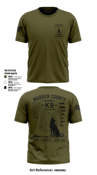 Warren County Sheriff’s Office K-9 Short Sleeve Performance Shirt - 5