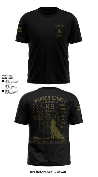 Warren County Sheriff’s Office K-9 Short Sleeve Performance Shirt - 6