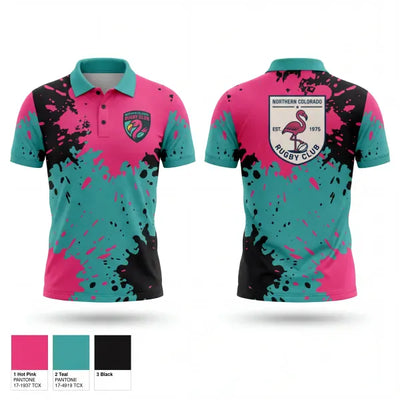 NOCO Flamingos 31036267 Short Sleeve Performance Polo - 1