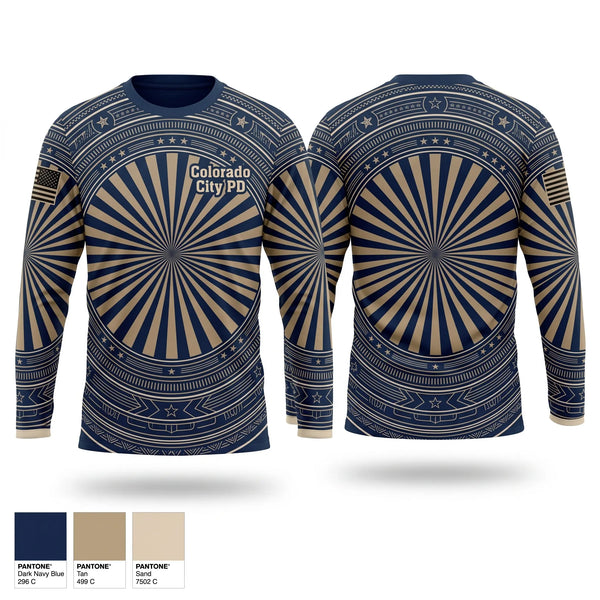 Long Sleeve Performance Shirt, Colorado City PD, Police, Teamtime, Team time, sublimation, custom sports apparel, team uniforms, spirit wear, spiritwear, sports uniforms, custom shirts, team store, custom team store, fundraiser sports, apparel fundraiser