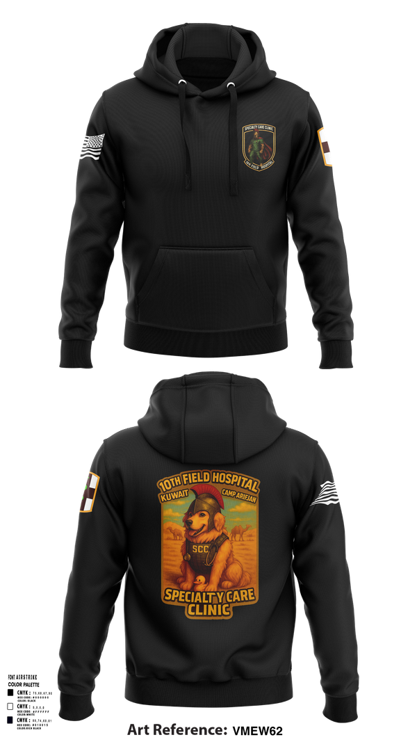 Hoodie, SCC 10th Field Hospital, , Teamtime, Team time, sublimation, custom sports apparel, team uniforms, spirit wear, spiritwear, sports uniforms, custom shirts, team store, custom team store, fundraiser sports, apparel fundraiser