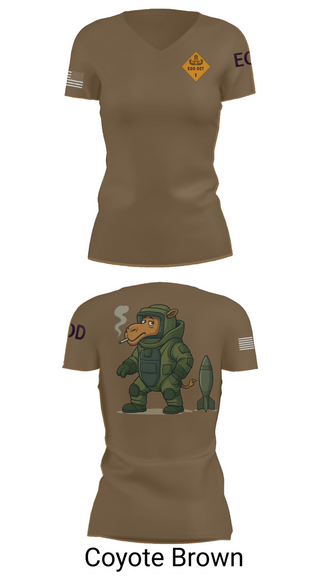 Womens Short Sleeve Vneck Shirt, 1st EOD DET, , Teamtime, Team time, sublimation, custom sports apparel, team uniforms, spirit wear, spiritwear, sports uniforms, custom shirts, team store, custom team store, fundraiser sports, apparel fundraiser