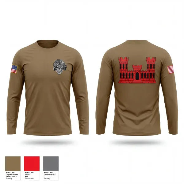 Long Sleeve Performance Shirt, 58th CEC, Army, Teamtime, Team time, sublimation, custom sports apparel, team uniforms, spirit wear, spiritwear, sports uniforms, custom shirts, team store, custom team store, fundraiser sports, apparel fundraiser