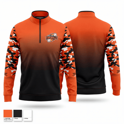 Mid Mo Fireballs 54214123 Quarter Zip Jacket - 1