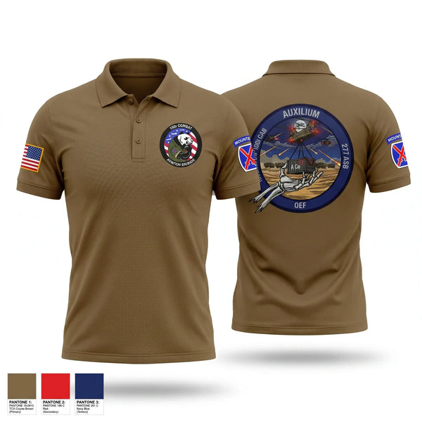 Short Sleeve Performance Polo, 10th CAB, 277 ASB, A Co, Army, Teamtime, Team time, sublimation, custom sports apparel, team uniforms, spirit wear, spiritwear, sports uniforms, custom shirts, team store, custom team store, fundraiser sports, apparel fundraiser