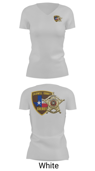 Womens Short Sleeve Vneck Shirt, Caldwell County Sheriff’s Office, Police, Teamtime, Team time, sublimation, custom sports apparel, team uniforms, spirit wear, spiritwear, sports uniforms, custom shirts, team store, custom team store, fundraiser sports, apparel fundraiser