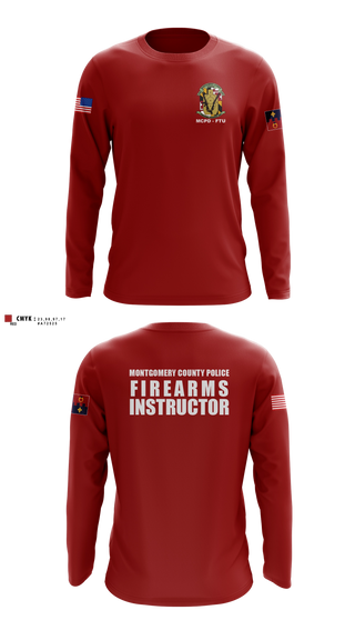 Long Sleeve Performance Shirt, Montgomery County Police Department - Firearms Training Unit, Police, Teamtime, Team time, sublimation, custom sports apparel, team uniforms, spirit wear, spiritwear, sports uniforms, custom shirts, team store, custom team store, fundraiser sports, apparel fundraiser
