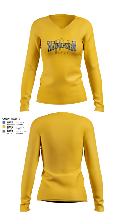 Richwoods Cheer Women's Long Sleeve V-neck Shirt - 5