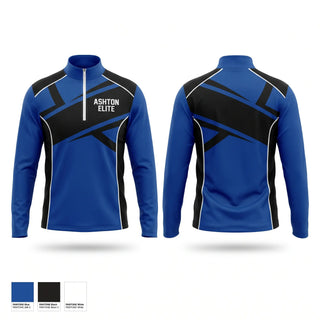 Quarter Zip Jacket, Ashton Elite, Men's Basketball, Teamtime, Team time, sublimation, custom sports apparel, team uniforms, spirit wear, spiritwear, sports uniforms, custom shirts, team store, custom team store, fundraiser sports, apparel fundraiser