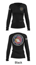 Erie County Sheriff's Office PBA 40882074 Women's Long Sleeve V-neck Shirt - 23
