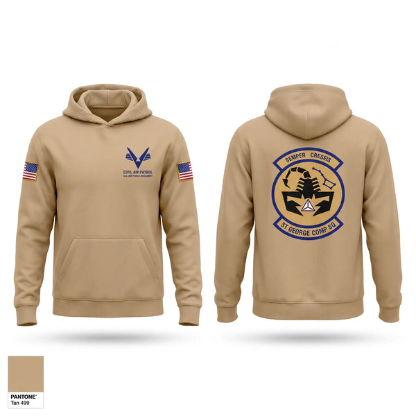Hoodie, Saint George Composite Squadron, Air Force, Teamtime, Team time, sublimation, custom sports apparel, team uniforms, spirit wear, spiritwear, sports uniforms, custom shirts, team store, custom team store, fundraiser sports, apparel fundraiser