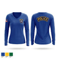 Greeneville Police Women's Long Sleeve V-neck Shirt - 1