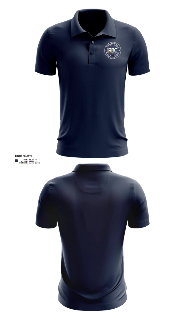 Rainbow City Police Department Short Sleeve Performance Polo - 22
