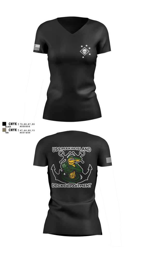 Womens Short Sleeve Vneck Shirt, DECK DEPARTMENT, , Teamtime, Team time, sublimation, custom sports apparel, team uniforms, spirit wear, spiritwear, sports uniforms, custom shirts, team store, custom team store, fundraiser sports, apparel fundraiser