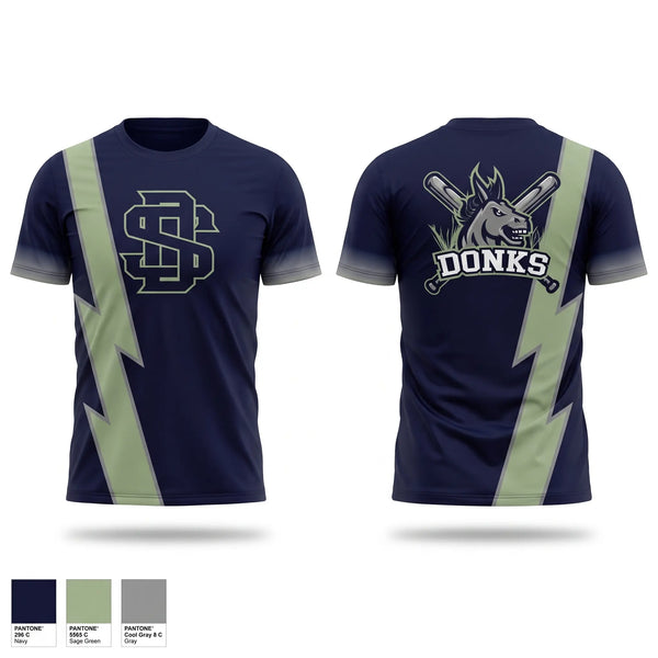 Short Sleeve Performance Shirt, Swamp Donks, Baseball, Teamtime, Team time, sublimation, custom sports apparel, team uniforms, spirit wear, spiritwear, sports uniforms, custom shirts, team store, custom team store, fundraiser sports, apparel fundraiser