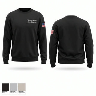 Crew Neck Sweatshirt, Weyauwega Fire/Rescue, Fire Department, Teamtime, Team time, sublimation, custom sports apparel, team uniforms, spirit wear, spiritwear, sports uniforms, custom shirts, team store, custom team store, fundraiser sports, apparel fundraiser