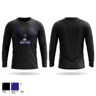 Long Sleeve Performance Shirt, Lady Ravens, Women's Soccer, Teamtime, Team time, sublimation, custom sports apparel, team uniforms, spirit wear, spiritwear, sports uniforms, custom shirts, team store, custom team store, fundraiser sports, apparel fundraiser