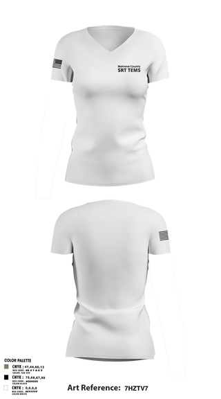 Womens Short Sleeve Vneck Shirt, Natrona County SRT TEMS, , Teamtime, Team time, sublimation, custom sports apparel, team uniforms, spirit wear, spiritwear, sports uniforms, custom shirts, team store, custom team store, fundraiser sports, apparel fundraiser