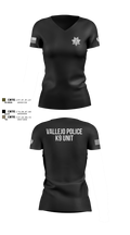 Vallejo PD K9 Unit 19509395 Women's Short Sleeve V-neck Shirt - 100