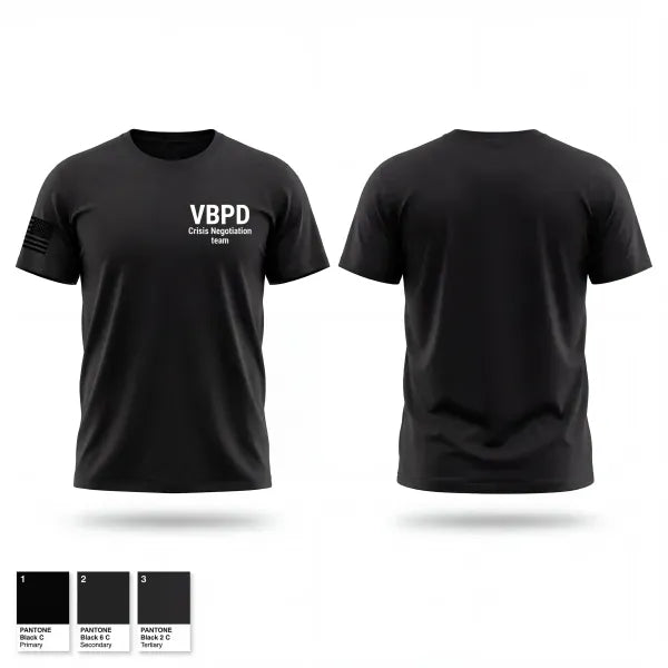 VBPD Crisis Negotiation team 53752928 Old School Cotton Feel Shirt - 1