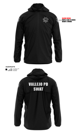 Vallejo PD SWAT Windbreaker - 4