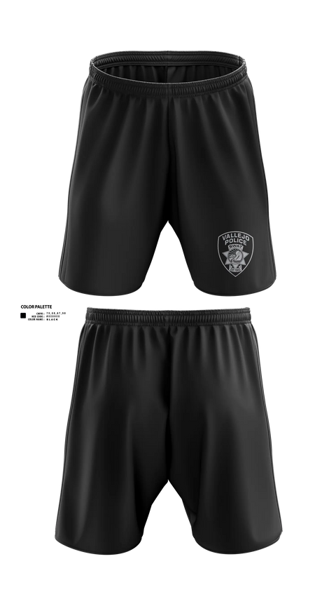 Vallejo PD SWAT Athletic Shorts With Pockets - 3