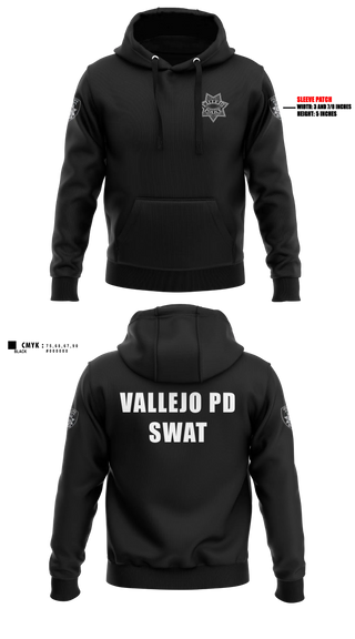 Vallejo PD SWAT Hoodie - 3