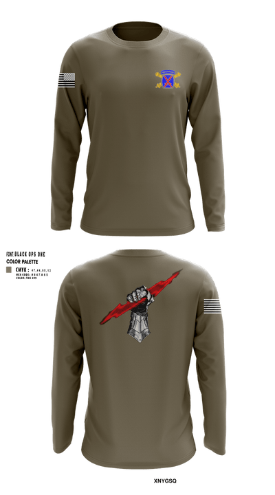 10mtn FIST 76072588 Long Sleeve Performance Shirt 100