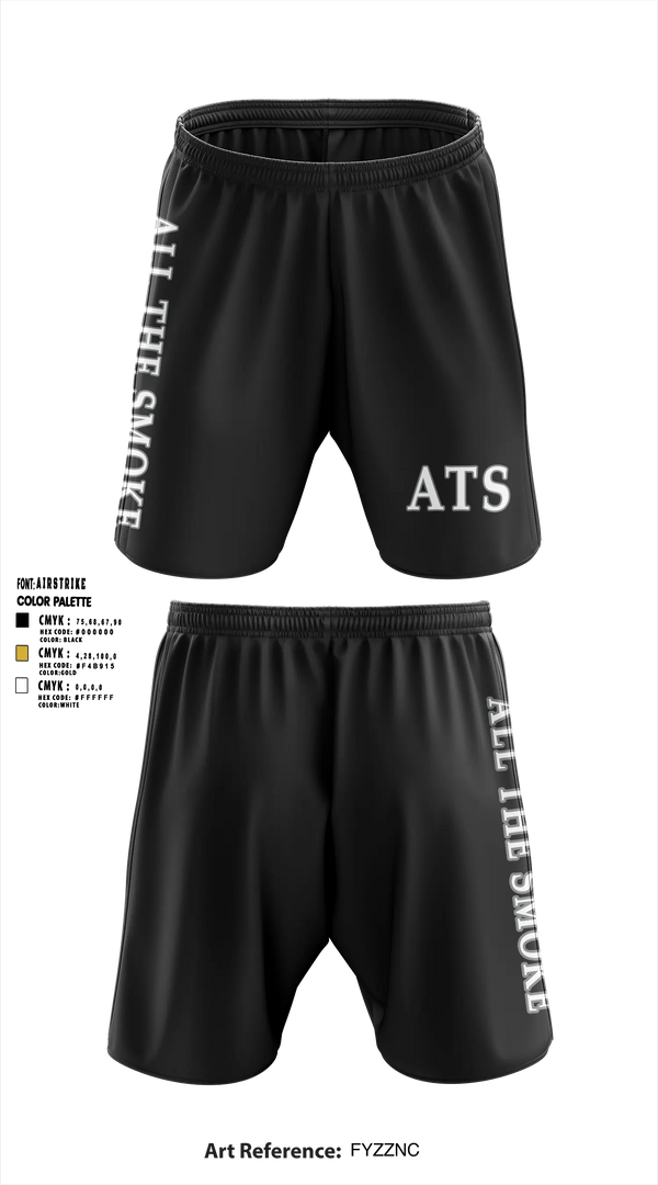 ALL THE SMOKE Athletic Shorts With Pockets - 6