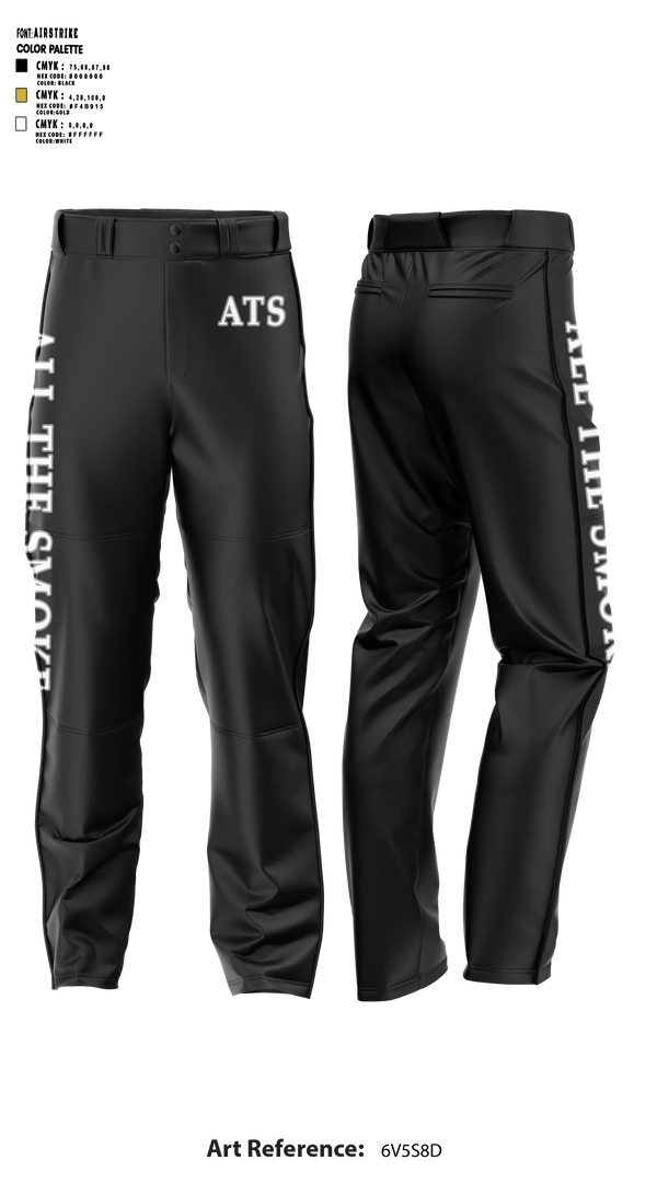 ALL THE SMOKE Baseball Pants - 6