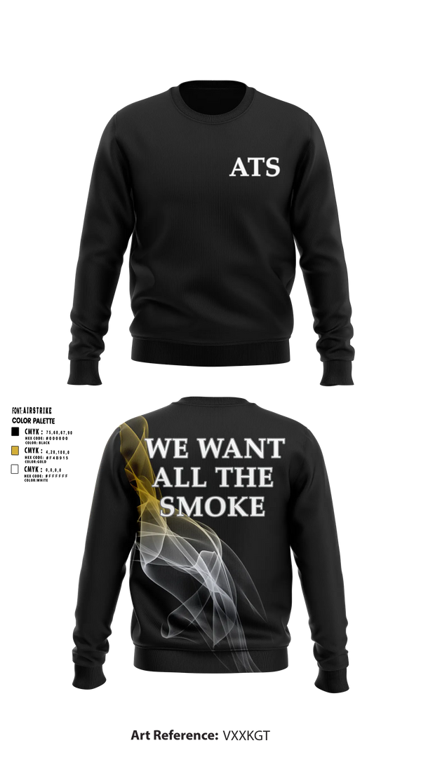 ALL THE SMOKE Crew Neck Sweatshirt - 5