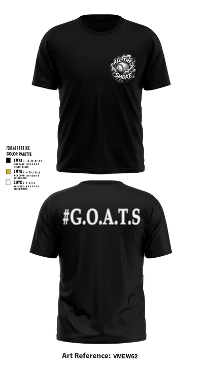 ALL THE SMOKE Short Sleeve Performance Shirt - 10