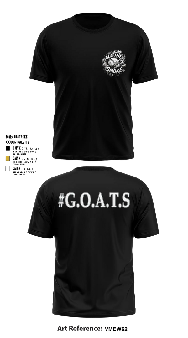 ALL THE SMOKE Short Sleeve Performance Shirt - 10