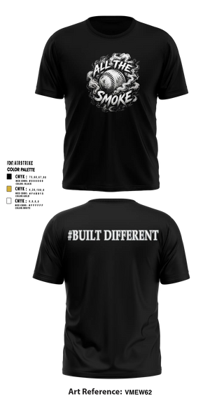 ALL THE SMOKE Short Sleeve Performance Shirt - 11