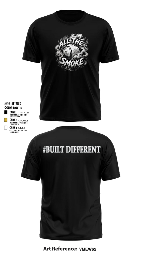 ALL THE SMOKE Short Sleeve Performance Shirt - 11