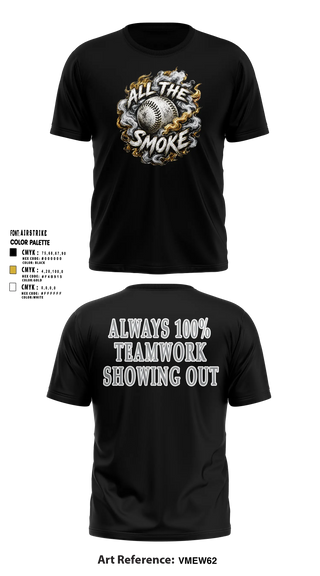 ALL THE SMOKE Short Sleeve Performance Shirt - 13