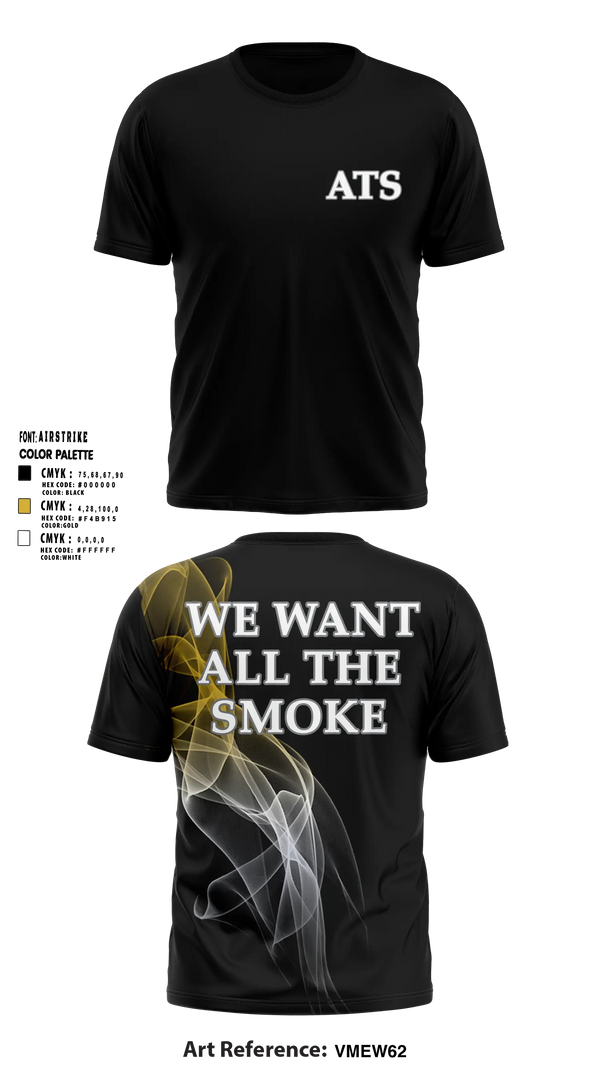 ALL THE SMOKE Short Sleeve Performance Shirt - 5