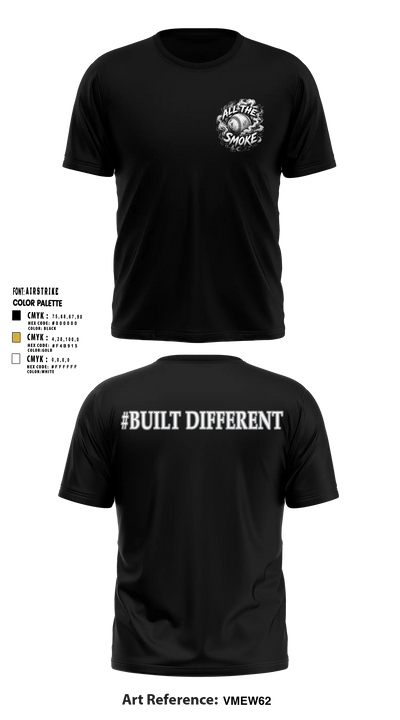 ALL THE SMOKE Short Sleeve Performance Shirt - 7