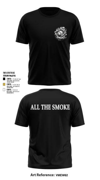 ALL THE SMOKE Short Sleeve Performance Shirt - 8