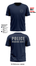 Sacramento Police Marine Unit Short Sleeve Performance Shirt - 5