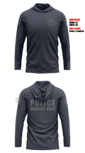 Sacramento Police Marine Unit Long Sleeve hooded sunshirt - 5