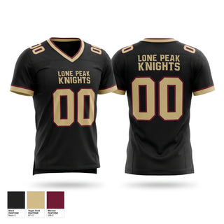 Football Jersey, Lone Peak Knights, , Teamtime, Team time, sublimation, custom sports apparel, team uniforms, spirit wear, spiritwear, sports uniforms, custom shirts, team store, custom team store, fundraiser sports, apparel fundraiser