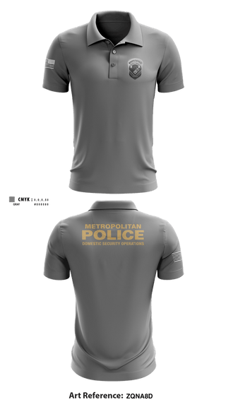 Short Sleeve Performance Polo, Domestic Security Operations, Police, Teamtime, Team time, sublimation, custom sports apparel, team uniforms, spirit wear, spiritwear, sports uniforms, custom shirts, team store, custom team store, fundraiser sports, apparel fundraiser